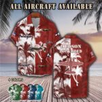 lockheed hudson wwiiaircraft palm tree pocket hawaiian shirt ue24j