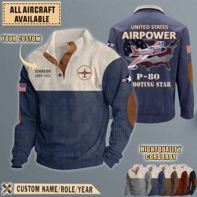 lockheed p 80 shooting star p80 f80aircraft stand collar sweatshirt 0kvra