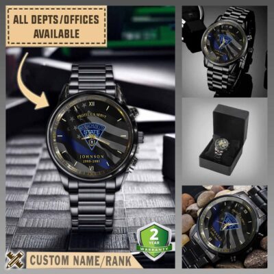 massachusetts state police mablack wrist watch w1e6u