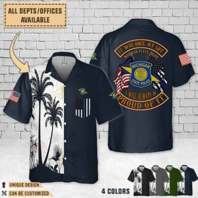 michigan state police midual flag hawaiian shirt 4wiek