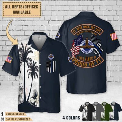 nebraska state patrol nedual flag hawaiian shirt p1nhb