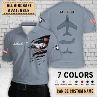 north american fj 4 fury fj4aircraft aop shirts ygkex