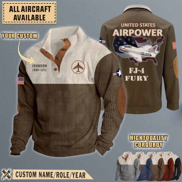 north american fj 4 fury fj4aircraft stand collar sweatshirt gbwmt