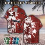 north american x 15 x15aircraft palm tree pocket hawaiian shirt wdw7m