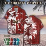 northrop f 5 f5aircraft palm tree pocket hawaiian shirt mj30q