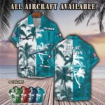 northrop grumman mq 4c triton mq4caircraft palm tree pocket hawaiian shirt w8fxm