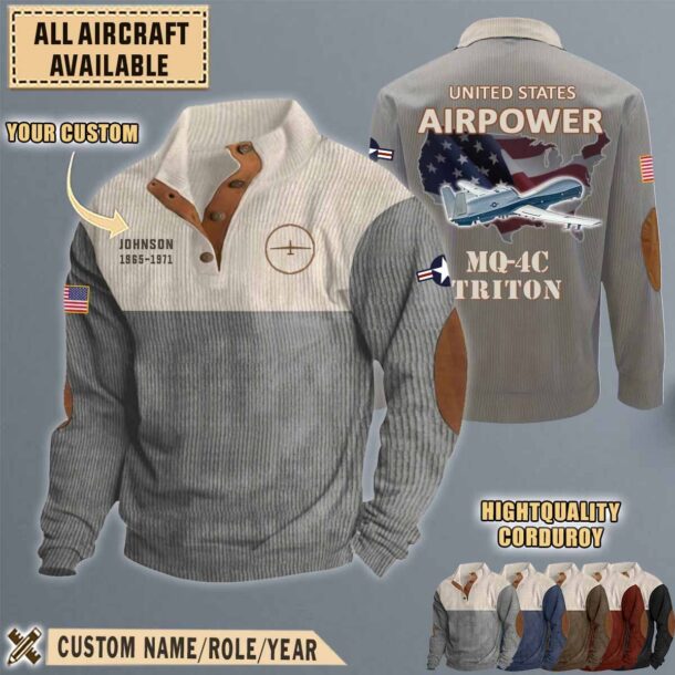 northrop grumman mq 4c triton mq4caircraft stand collar sweatshirt lglbu