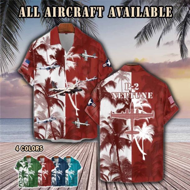 p 2 neptune p2aircraft palm tree pocket hawaiian shirt qgxnv