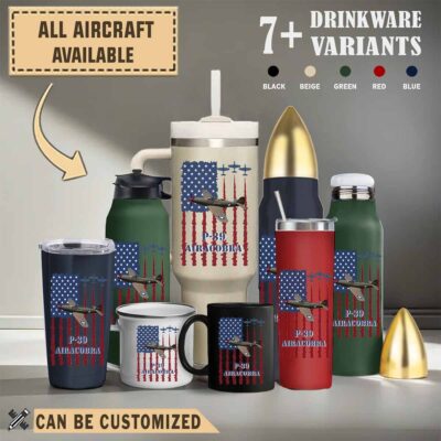 p 39 airacobra p39flag aircraft drinkware collection 2p9xh