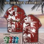 p 63 kingcobra p63aircraft palm tree pocket hawaiian shirt p1eew