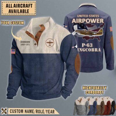 p 63 kingcobra p63aircraft stand collar sweatshirt dfzph