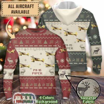 piper pa 15 pa15aircraft sweater 3d1wy