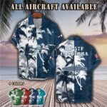 rb 57f canberra rb57faircraft palm tree pocket hawaiian shirt rqtsl