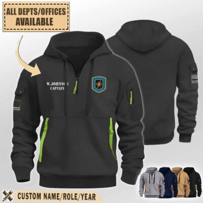 rhode island department of corrections ripremium quarter zip hoodie zpw92