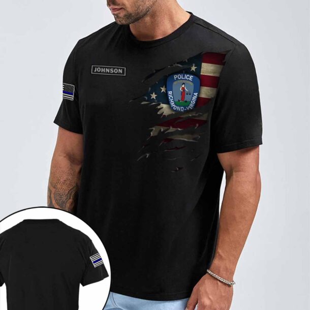 richmond police department vaquarter zip hoodie aop polo tshirt ddpc7