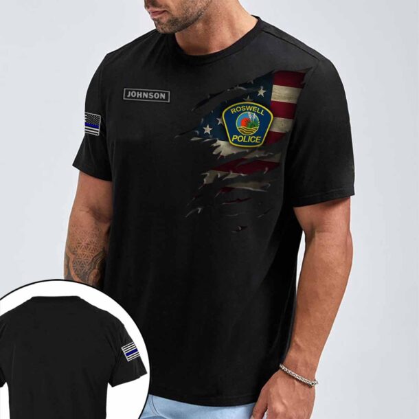 roswell police department nmquarter zip hoodie aop polo tshirt yg56m