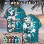 rq 4 global hawk rq4aircraft palm tree pocket hawaiian shirt 2wen8