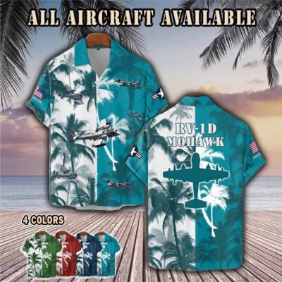 rv 1d mohawk ov1 rv1daircraft palm tree pocket hawaiian shirt 28hpv