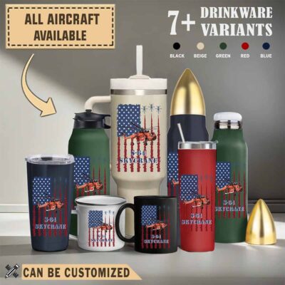 s 64 skycrane s64flag aircraft drinkware collection dhk33