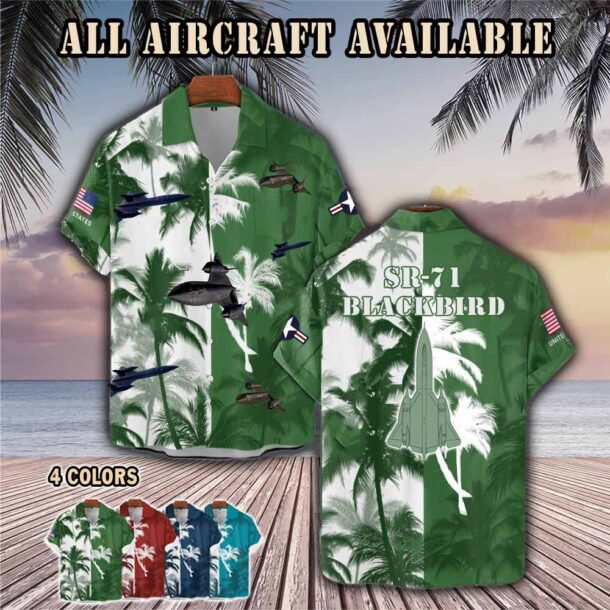 sr 71 blackbird sr71aircraft palm tree pocket hawaiian shirt tj38i