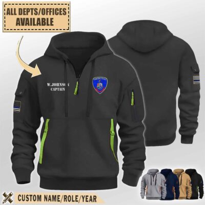 stamford police department ctpremium quarter zip hoodie 2vtdz