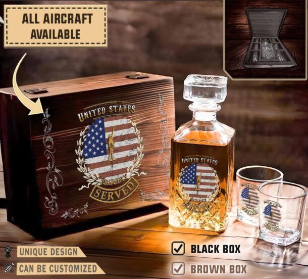 uh 1 huey uh1aircraft decanter set 8czb6