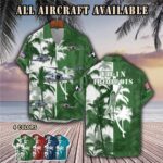 uh 1n iroquois uh1n twin huey usmcaircraft palm tree pocket hawaiian shirt 1is5r
