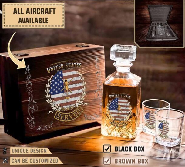 uh 60 black hawk uh60aircraft decanter set klvn1