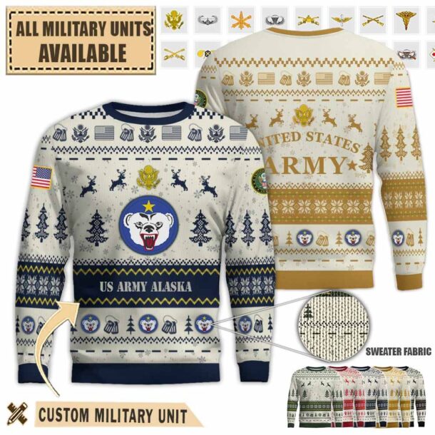 us army alaska usarakpremium ugly sweater 35vum
