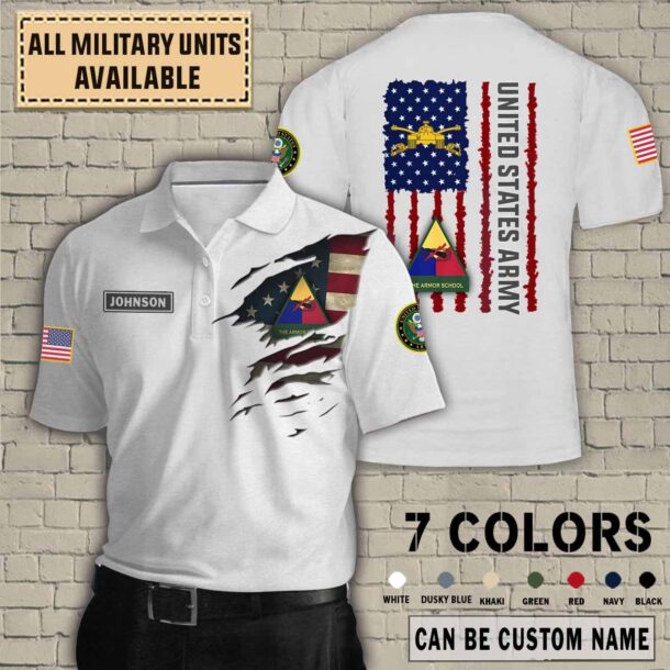 us army armor schoolquarter zip hoodie aop polo tshirt hqdri