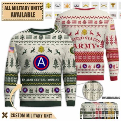 us army central command centcom pattons own 3rd armypremium ugly sweater d6mkt
