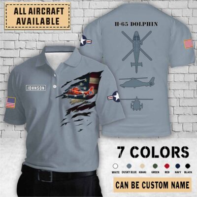 us coast guard h 65 dolphin h65 uscgaircraft aop shirts spear