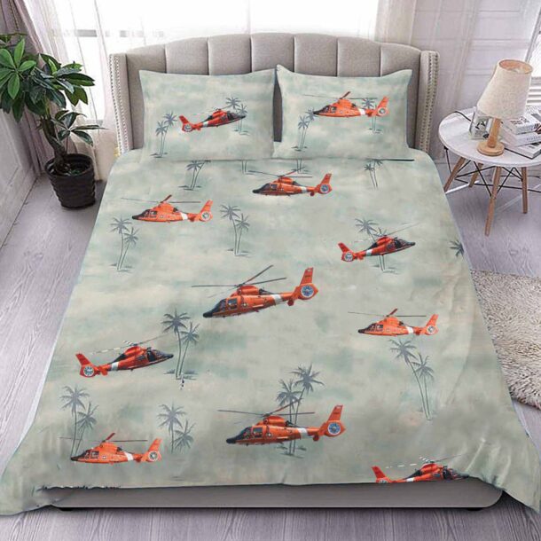 us coast guard h 65 dolphin h65 uscgaircraft bedding collection glfru