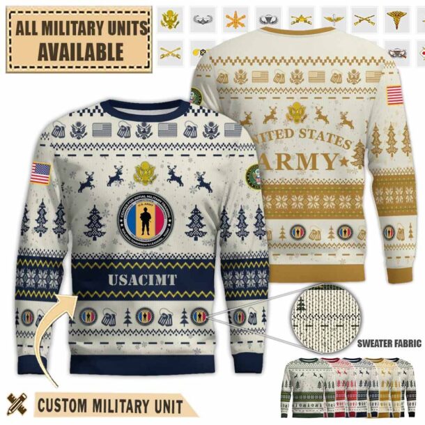 usacimt united states army center for initial military trainingpremium ugly sweater ef9ew