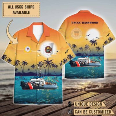 uscgc basswood wlb 388sunset hawaiian shirt rpc6i