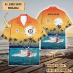 USCGC Bear (WMEC-901)_Sunset Hawaiian Shirt