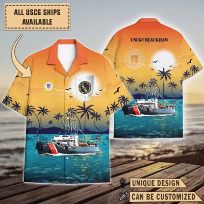 uscgc blackhaw wlb 390sunset hawaiian shirt hwpcr