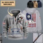 uscgc boutwell whec 719quarter zip hoodie aop polo tshirt vkwgz