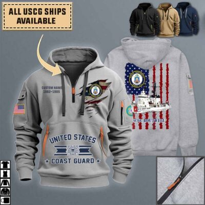 uscgc boutwell whec 719quarter zip hoodie aop polo tshirt vkwgz
