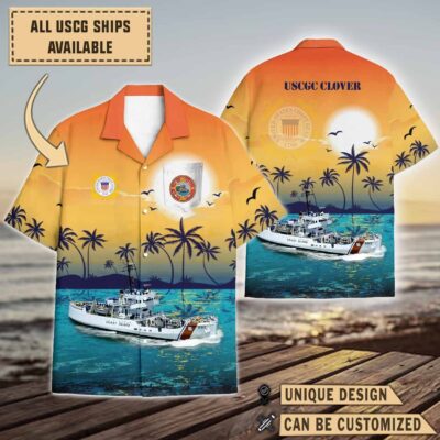 uscgc clover wlb 292sunset hawaiian shirt rhk6m