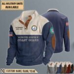 uscgc courageous wmec 622stand collar sweatshirt fh1qx