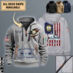 uscgc dallas whec 716quarter zip hoodie aop polo tshirt b8r4k