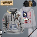 uscgc decisive wmec 629quarter zip hoodie aop polo tshirt uq07a