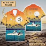 USCGC Decisive (WMEC-629)_Sunset Hawaiian Shirt