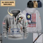 uscgc diligence wmec 616quarter zip hoodie aop polo tshirt ojvg0