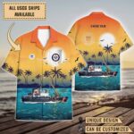 USCGC Elm (WLB-204)_Sunset Hawaiian Shirt