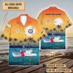 USCGC Escanaba (WMEC-907)_Sunset Hawaiian Shirt