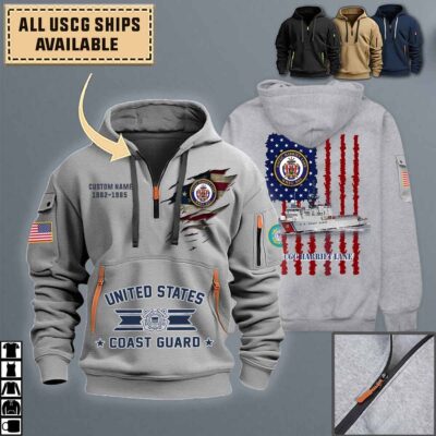 uscgc harriet lane wmec 903quarter zip hoodie aop polo tshirt 1m6zu