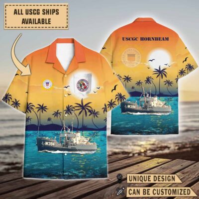 uscgc hornbeam wlb 394sunset hawaiian shirt gj1l3