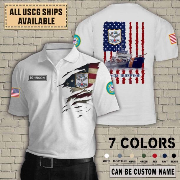 uscgc ironwood wlb 297quarter zip hoodie aop polo tshirt yzrdx